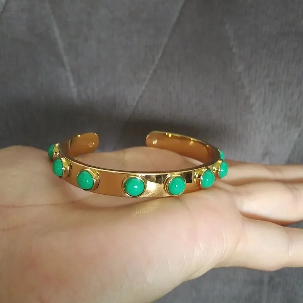 ✨️HP✨️ Kate Spade♠  "Tag🏷️ Along" Cuff in Jade Green💚 - Picture 5 of 6